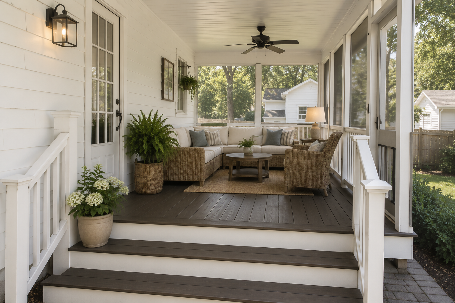 Enclosed Porch Seating